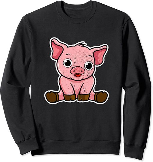 Discover Suéter Sweatshirt Porco Doméstico