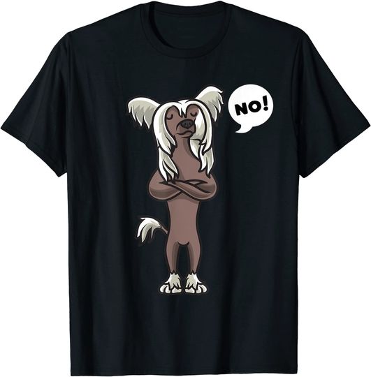 Discover T-shirt Engraçada Cão de Crista Chinês | Camiseta para Homem e Mulher