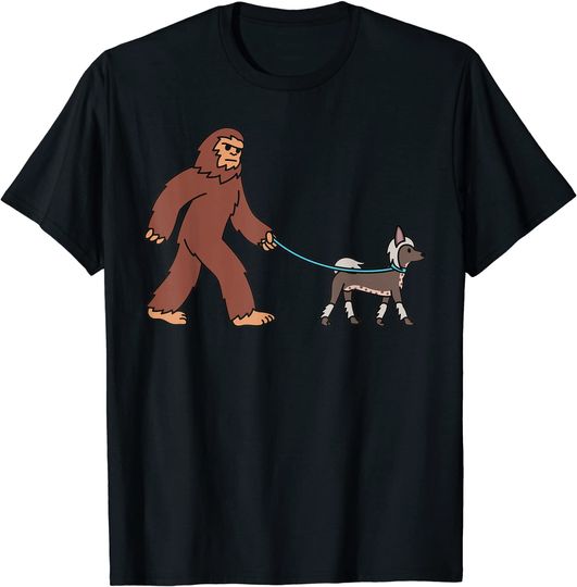 Discover Macaco e Cão de Crista Chinês | T-shirt Masculina Feminina