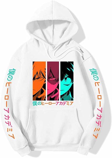 Discover Hoodie Sweater Com Capuz Bokugo Vocha Anime Merch Roupa My Hero Academia