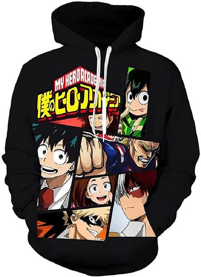 Discover Hoodie Sweater Com Capuz Bokugo de Anime