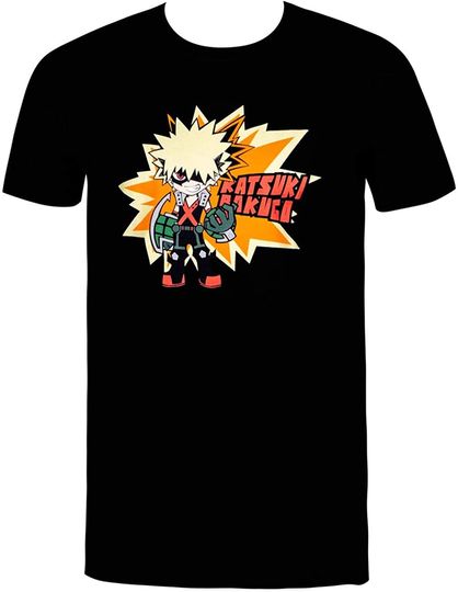 Discover T-Shirt Camiseta Manga Curta Bokugo My Hero Academia Bakugo SD