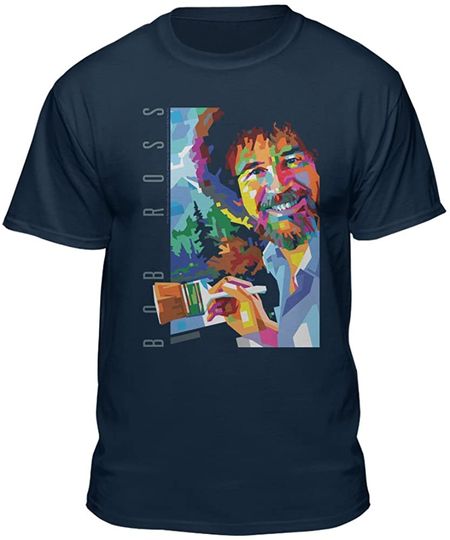 Discover T-Shirt Camiseta Manga Curta Bob Ross Licenciada De Bob Ross Classic Portrait