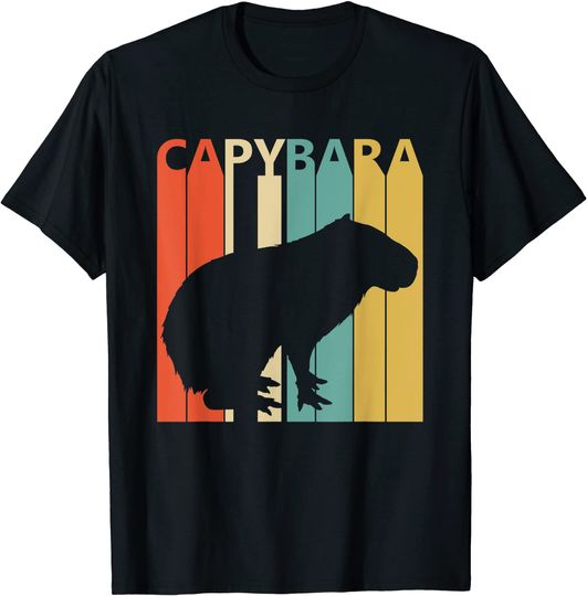 Discover T-shirt Unissexo Retrô Capíbara Presente para Amantes de Animal
