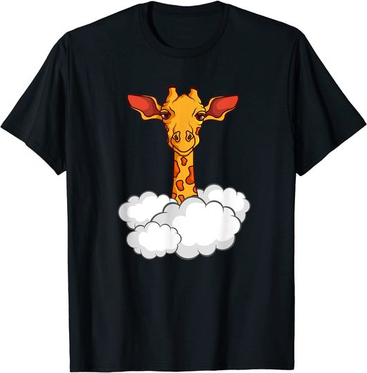 Discover T-shirt Masculino Feminino Retrô Girafa Engraçada Presente para Amantes de Animal
