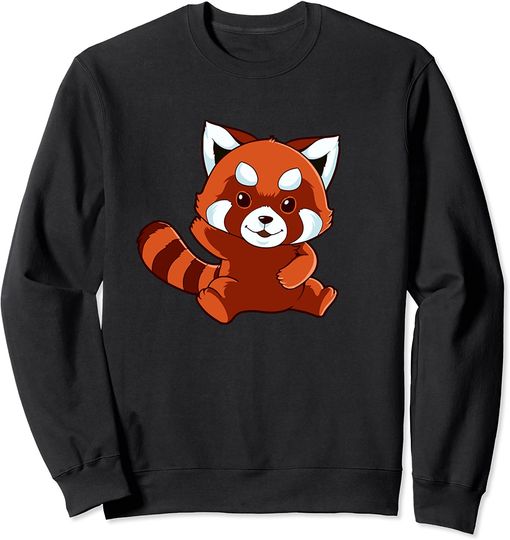 Discover Suéter Sweatshirt Lindo Bebé Panda Vermelho