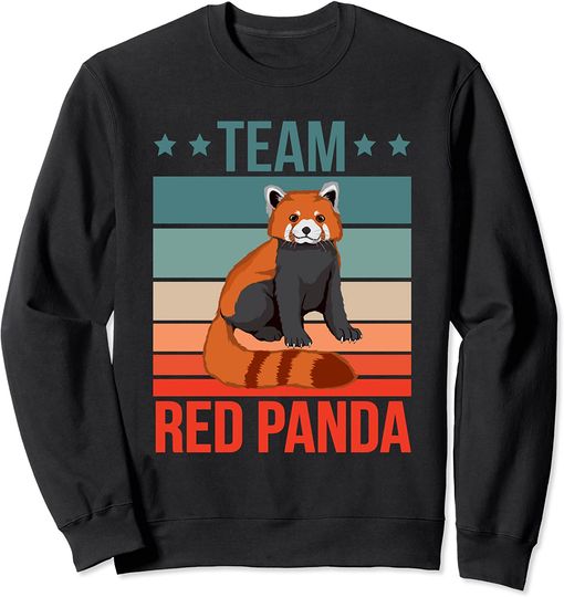 Suéter Sweatshirt  Equipe Do Panda Vermelho Equipe Do Panda Vermelho