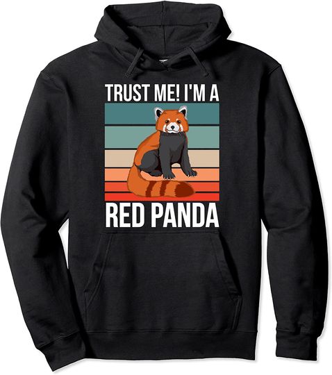 Hoodie Sweater Com Capuz Eu Sou O Panda Vermelho