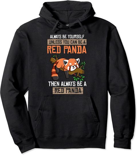 Hoodie Sweater Com Capuz Presente Do Panda Vermelho Para Crianças Mulheres E Homens