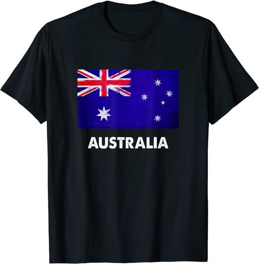 Discover T-Shirt Bandeira Australia Para Homem E Mulher Criança