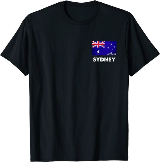 Discover T-shirt Bandeira da Austrália de Sydney |  Para Homem E Mulher Criança