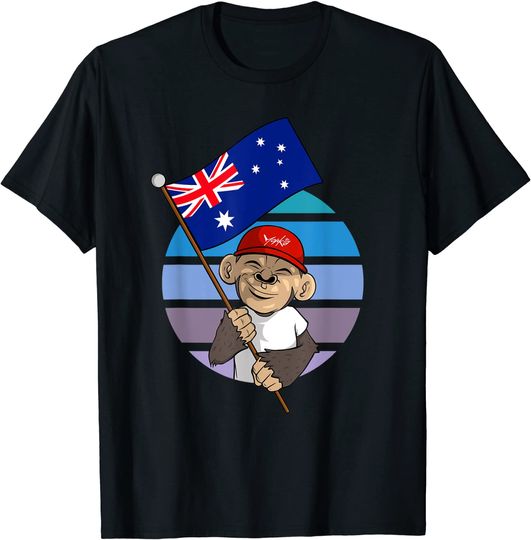 Discover Bandeira Australia T-shirt Para Homem E Mulher Criança