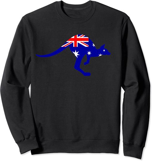 Discover Suéter Canguru com Bandeira Australia Para Homem E Mulher Criança