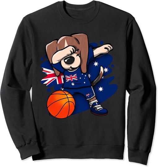 Discover Dabbing Beagle Suéter Sweatshirt Bandeira Australia