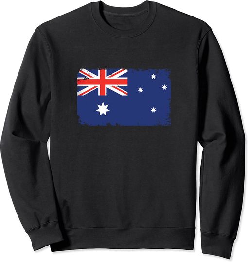 Discover Suéter Para Homem E Mulher Criança Sweatshirt Bandeira Australia Vintage