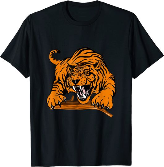 Discover T-shirt Gráfico de Desenho Animado de Tigre