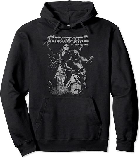 Discover Hoodie Sweater Com Capuz Nightmare Before Christmas Vintage Poster