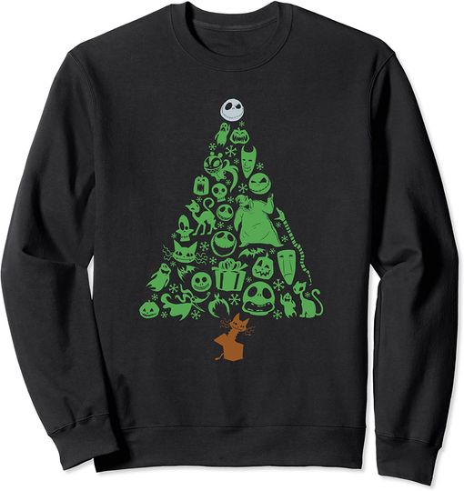 Discover Suéter Sweatshirt The Nightmare Before Christmas Spooky Holiday Tree