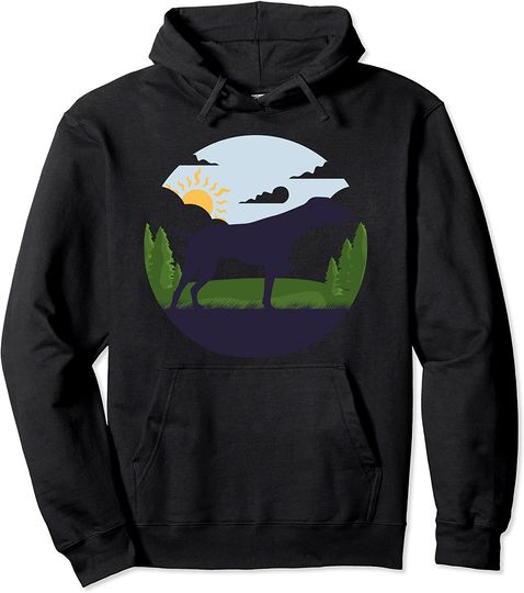 Discover Hoodie Sweater Com Capuz Cachorro Braco Aleman com Árvore