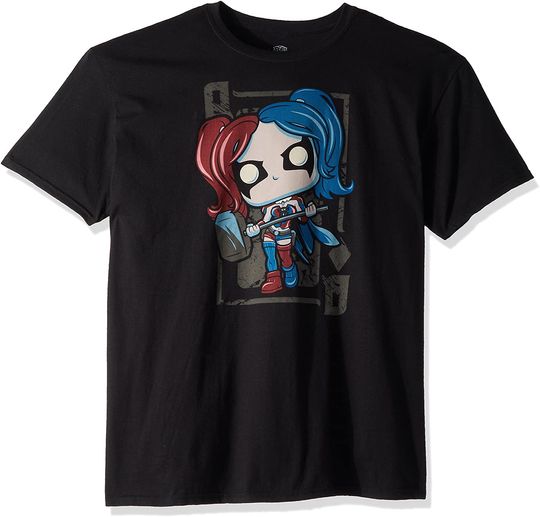 Discover T-Shirt Camiseta Manga Curta FunkoPop DC Comics Supeheroes Harley Quinn