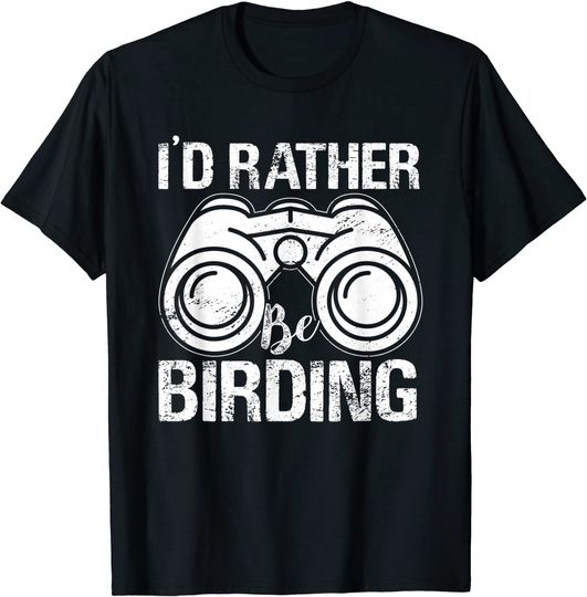 Discover T-Shirt Camiseta Manga Curta Binoculos Prefiro Ser Amante De Pássaros