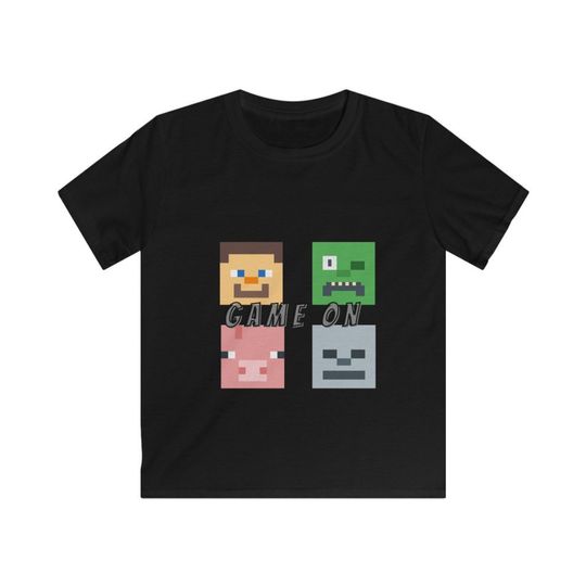 Discover T-Shirt Camiseta Manga Curta Game On Minecraft Steve