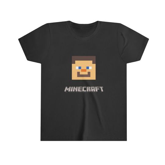 Discover T-Shirt Camiseta Manga Curta Minecraft Presente para Amante Minecraft Steve