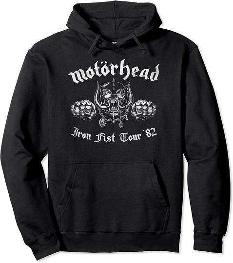 Discover Hoodie Sweater Com Capuz  Motörhead Iron Fist Tour Vintage