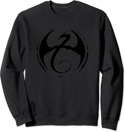 Discover Suéter Sweatshirt Marvel Iron Fist Classic Logotipo do Dragão