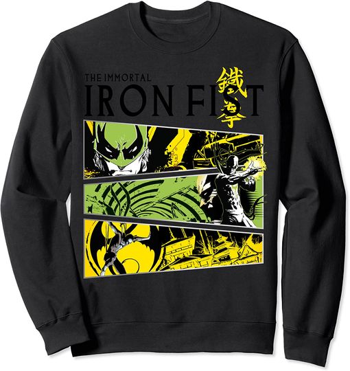 Discover Suéter Sweatshirt Marvel Immortal Iron Fist Panels