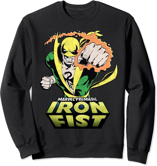 Discover Suéter Sweatshirt Marvel Iron Fist Punch