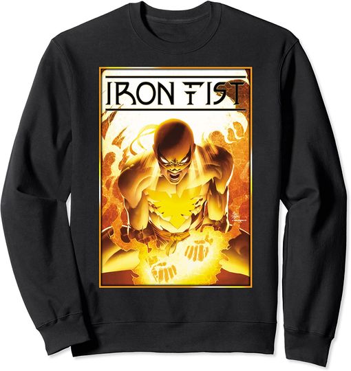 Discover Suéter Sweatshirt  Marvel Iron Fist Flames