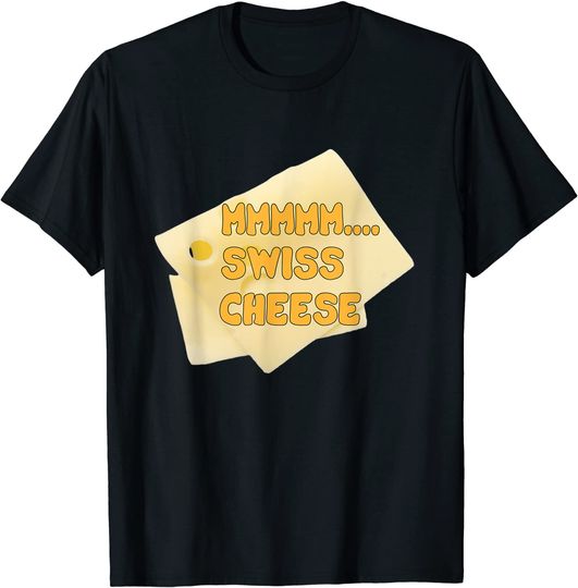 Discover T-shirt Engraçada Queijo Suíço Presente para Pessoa Que Gosta de Queijo Suíço