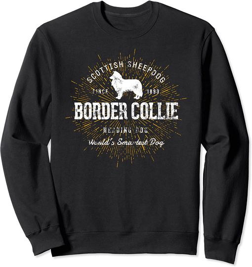 Discover Vintage Suéter Sweatshirt Border Collie Portugal Para Homem E Mulher