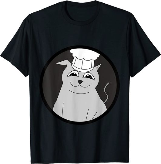 Discover Logotipo  T-Shirt Gato Preto Gato Branco Para Homem E Mulher Criança