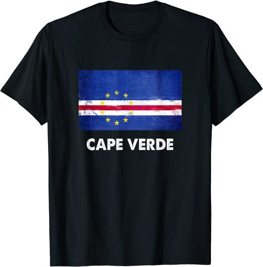 Discover T-Shirt Para Homem E Mulher Criança Bandeira De Cabo Verde