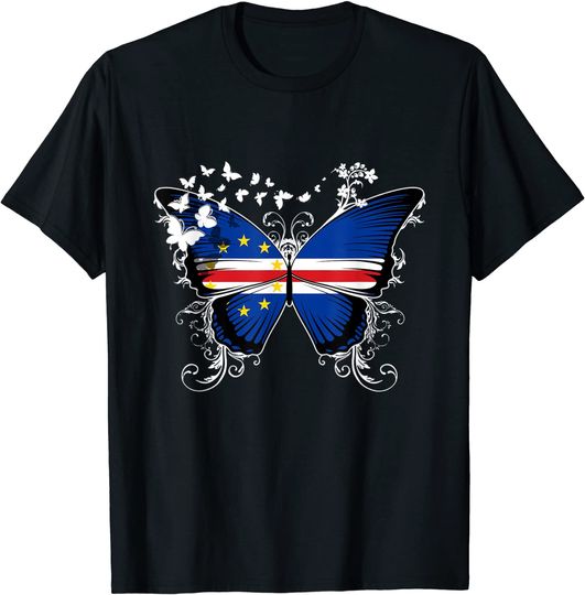 Discover T-Shirt Camiseta Manga Curta Bandeira De Cabo Verde