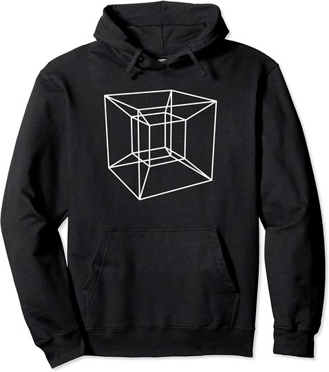 Discover Geometria Sagrada de Hipercubo Tesseract | Hoodie Sweatshirt com Capuz Unissexo