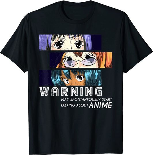 Discover T-Shirt Camiseta Manga Curta Anime Japonesa Japonês Presente Divertido Otaku Meninas Meninos Manga Anime