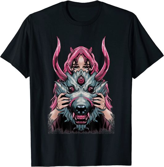 Discover T-Shirt Camiseta Manga Curta Anime Japonesa Oni Camisola Japonesa De Anime