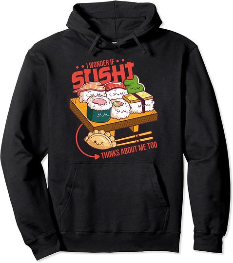 Discover Hoodie Sweater Com Capuz Anime Japonesa Sushi Anime I Otaku I Comida Japonesa I Sushi Kawaii