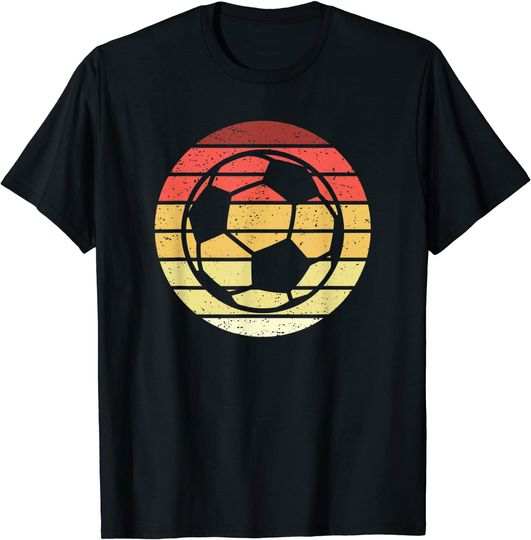 T-shirt Unissexo Vintage Bolas de Futebol