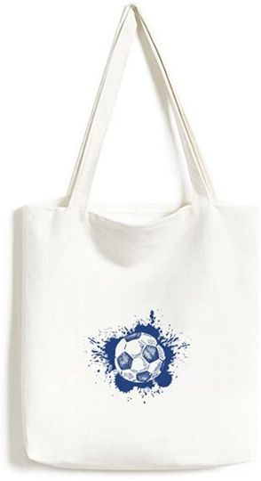 Discover Bola de Futebol Decoração com Aquarela | Sacola de Pano Cru