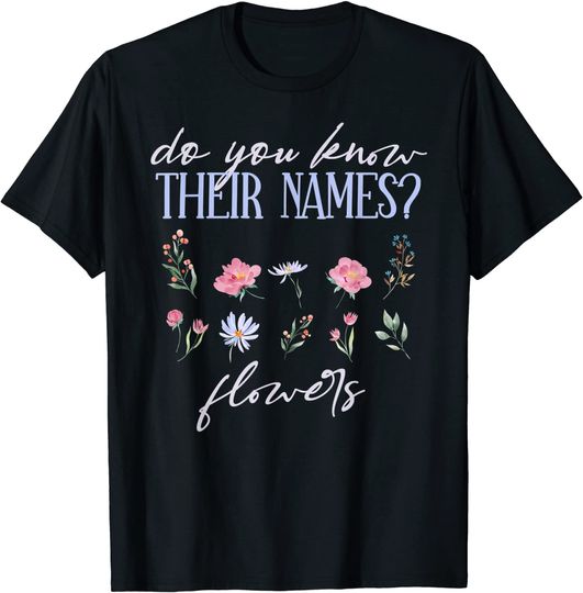 Discover Flores Nomes | T-shirt para Homem e Mulher