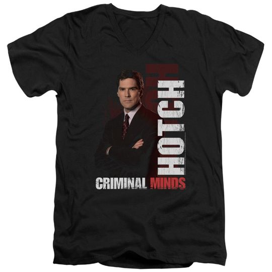 Discover T-Shirt Camiseta Manga Curta Mentes Criminosas Criminal Minds Hotch Black