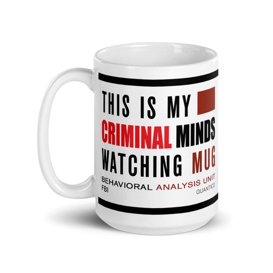 Discover Caneca De Cerâmica Clássica Mentes Criminosas This Is My Criminal Minds Watching Mug