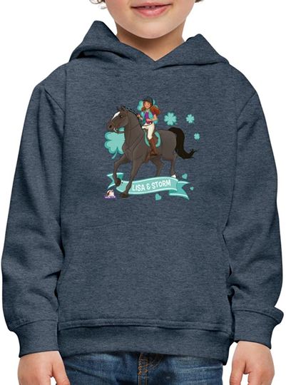 Discover Hoodie Sweater Com Capuz Schleich Cavalo Clube  Lisa & Storm Riding Together