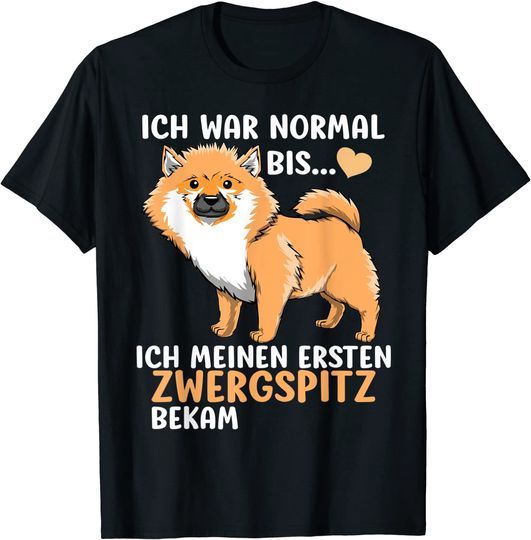 Discover T-shirt Unissexo Presente para Pessoa Que Gosta de Animais de Estimação Cão Zwergspitz