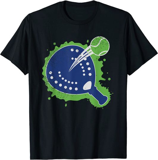 T-shirt para Homem e Mulher Presente Ideal para Amantes de Esportes Pádel