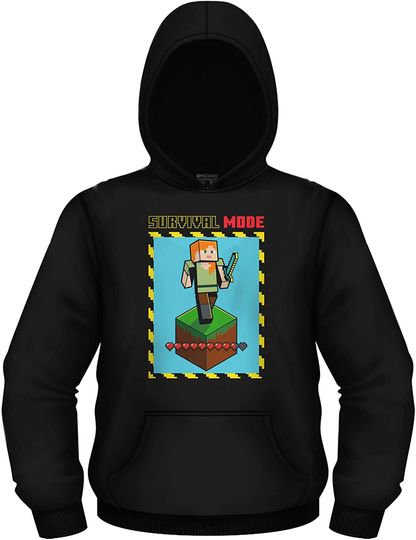 Discover Trepadeira Minecraft com Modo de Sobrevivência | Hoodie Sweatshirt com Capuz Unissexo